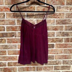 DKNY maroon tank